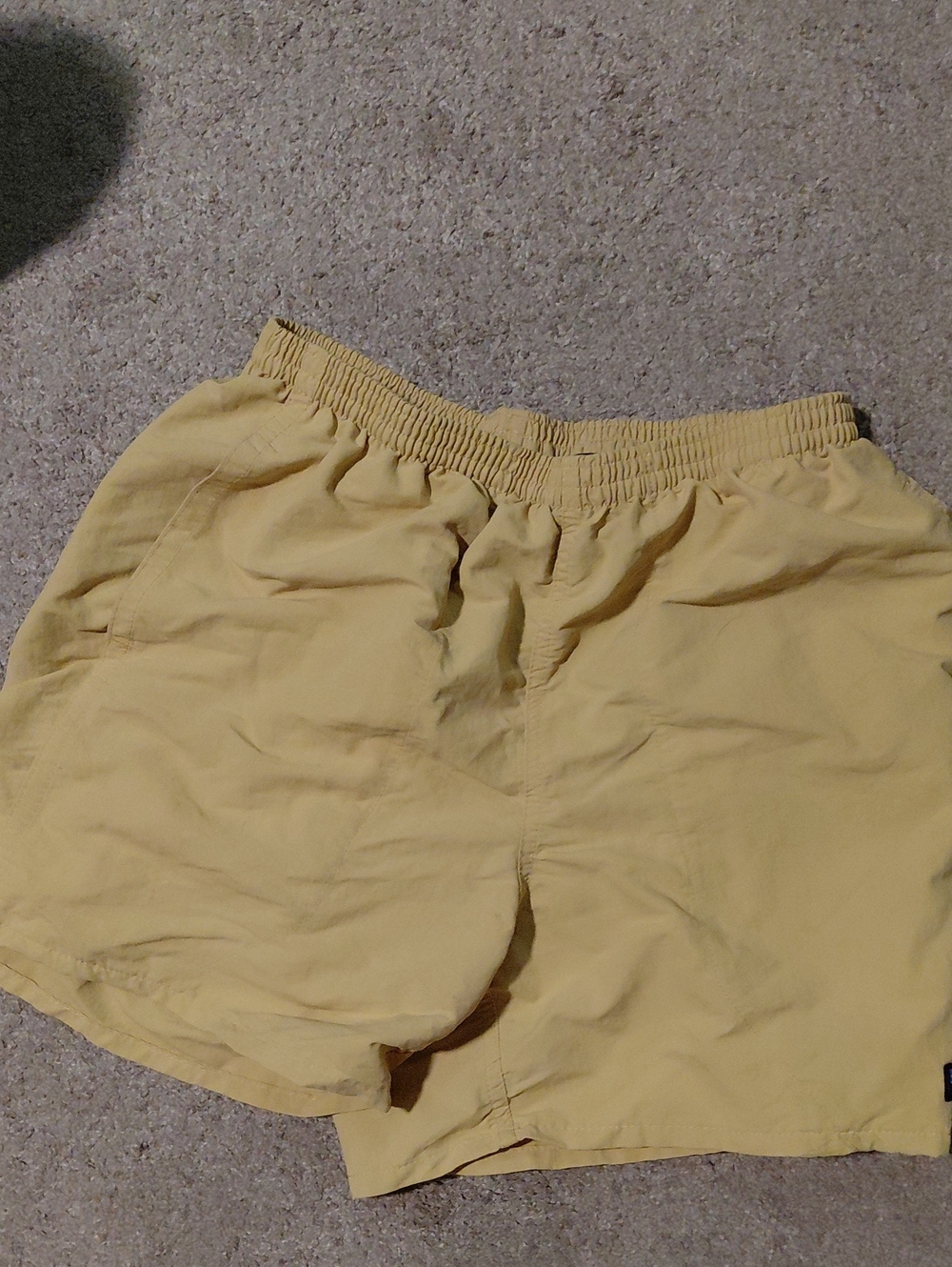 Patagonia Elastic-Waist Yellow Casual Shorts